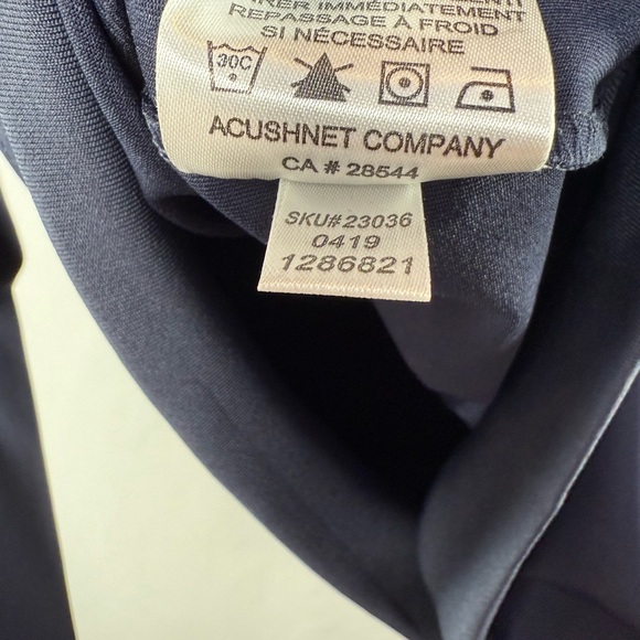 NWT FootJoy Performance 1/2 Zip Pullover in Navy Blue Size Small - Picture 9 of 10